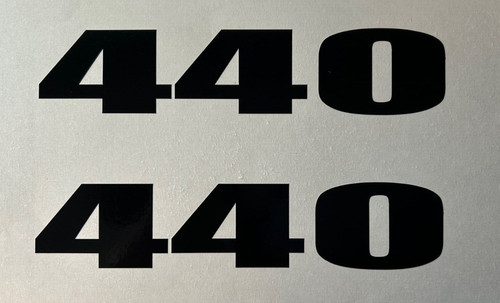 440 engine size decals - 440, fits