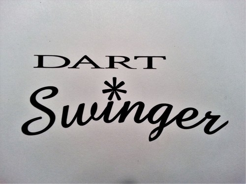 Decal for dart swinger - swinger, dodge