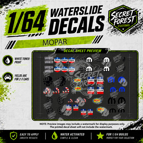 Mopar decal set - mopar,